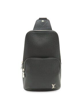 Louis Vuitton Taiga Avenue Sling Bag Leather Noir Black